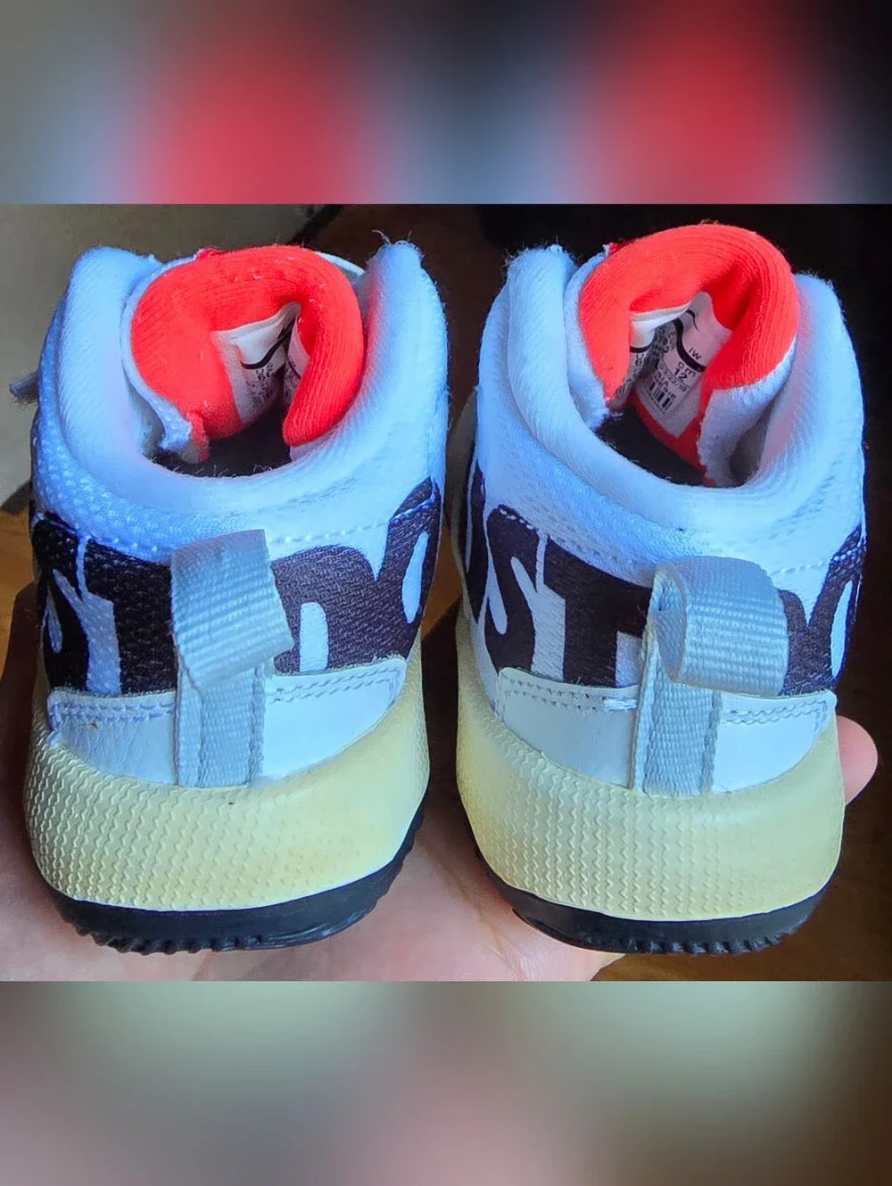 Sz 6C Toddler Kids NIKE TEAM HUSTLE D8 'JUST DO IT' Bungee Lace/Adj Strap